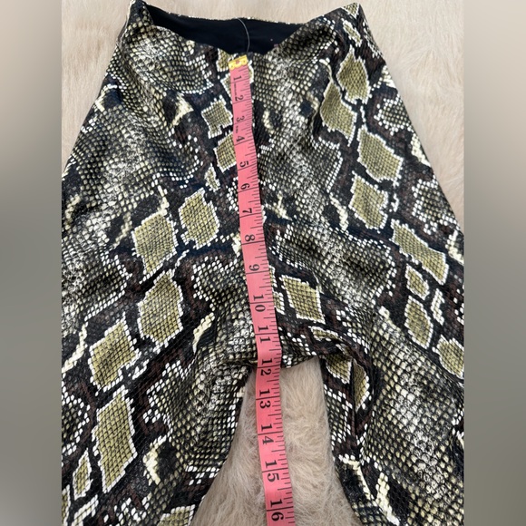 NWOT Commando Neon Snake Print Faux Leather Leggings S High Rise Tummy Control - Picture 7 of 7